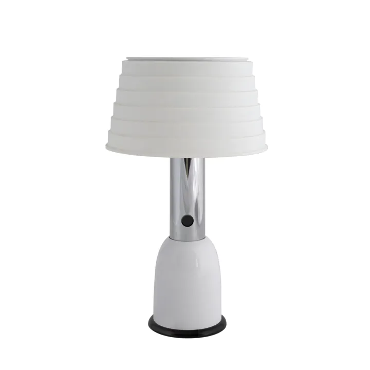 Sowden PL3 med Dual Functionality Hvid/Krom – bordlampe — produktfoto
