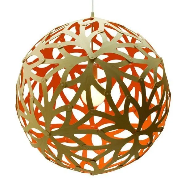 David Trubridge Floral Ø100 Orange – pendel — produktfoto