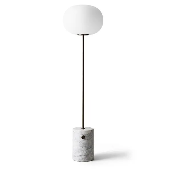Audo Copenhagen JWDA Hvid Marmor & Bruneret Messing – gulvlampe — produktfoto