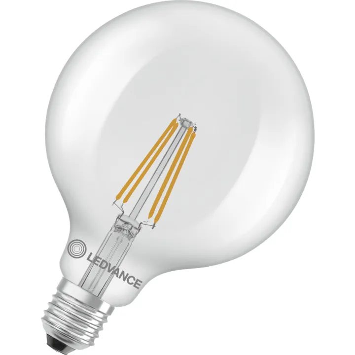 Ledvance E27 globepære, 2700K, 5,9W – pære — produktfoto