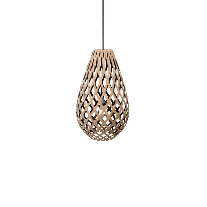 David Trubridge Koura H50 Bamboo / Sort – pendel — produktfoto