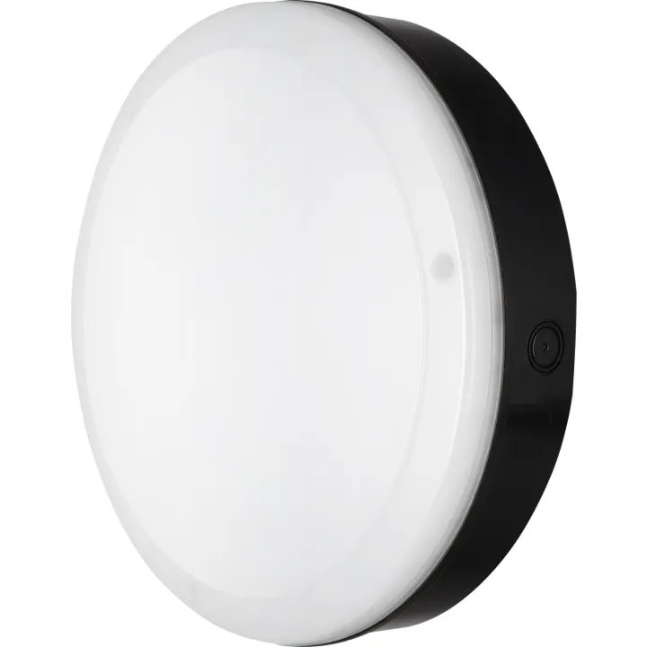 Ledvance Surface Bulkhead udendørs , sort, 4000K, Ø25 cm – udendørs væglampe — produktfoto