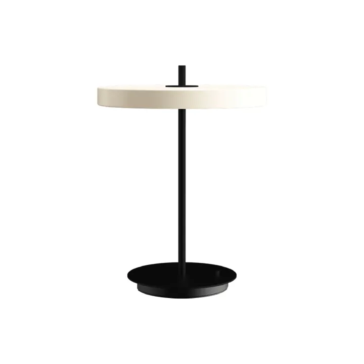 Umage Asteria Pearl White/Sort – bordlampe — produktfoto