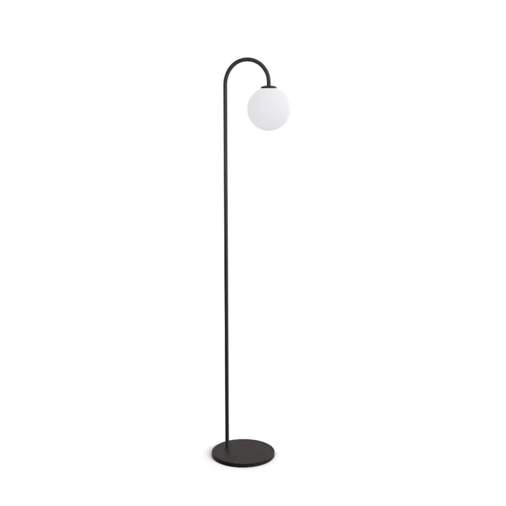 Herstal Ballon Sort – gulvlampe — produktfoto