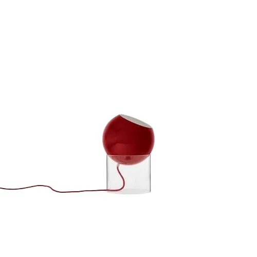 &Tradition Topan VP13 Klar Akryl/Vermilion Red – bordlampe — produktfoto