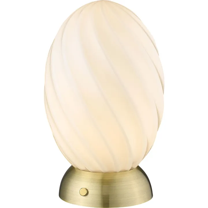 Halo Design Twist Egg , messing – bordlampe — produktfoto