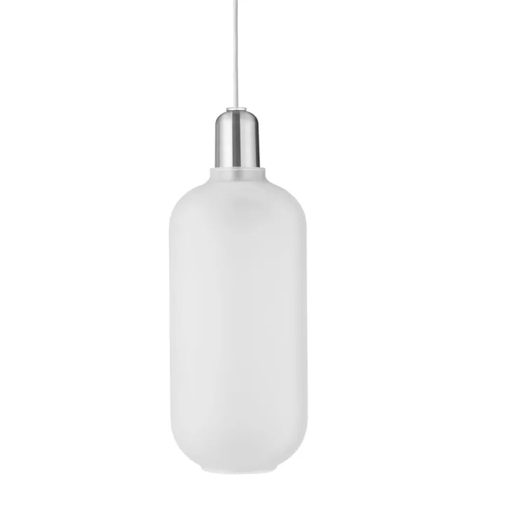 Normann Copenhagen Amp Stor Hvid/Zink – pendel — produktfoto