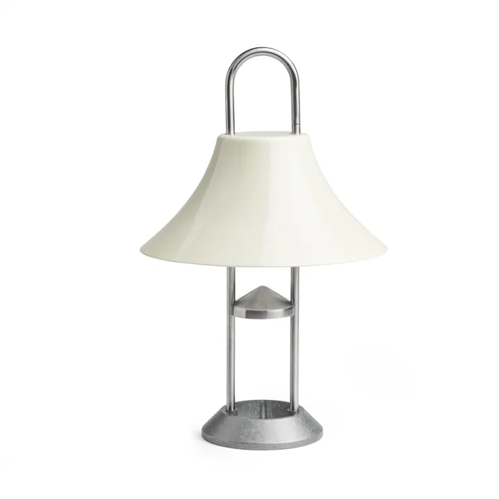 HAY Mousqueton Oyster White – transportabel bordlampe — produktfoto