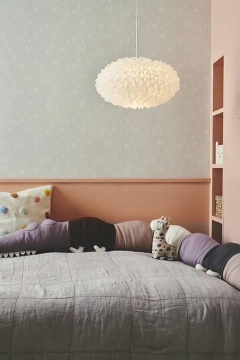 Nordlux Villo chiffon 30, hvid – pendel — produktfoto