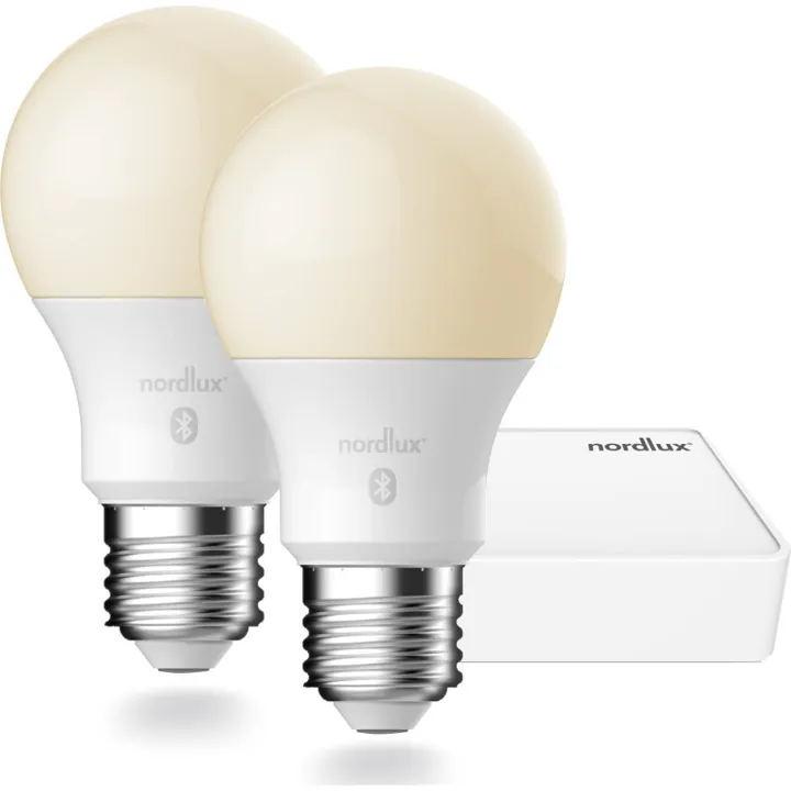 Nordlux Smart E27 standardpære, startpakke – pære — produktfoto