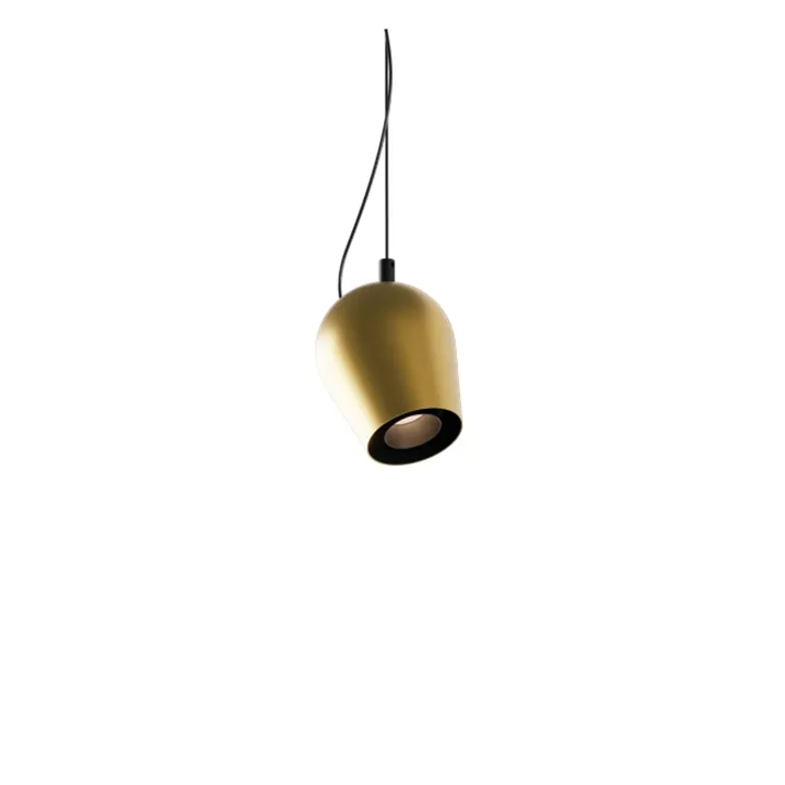 Intra Lighting Pixy Mat Sort/Børstet Guld – pendel — produktfoto