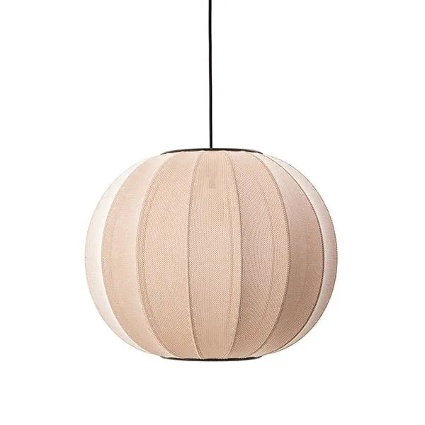Made By Hand Knit-Wit Round Sand Stone Ø45 – pendel — produktfoto