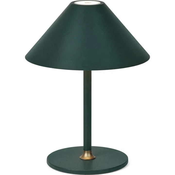 Halo Design Hygge genopladelig , H25 cm, mørkegrøn – bordlampe — produktfoto
