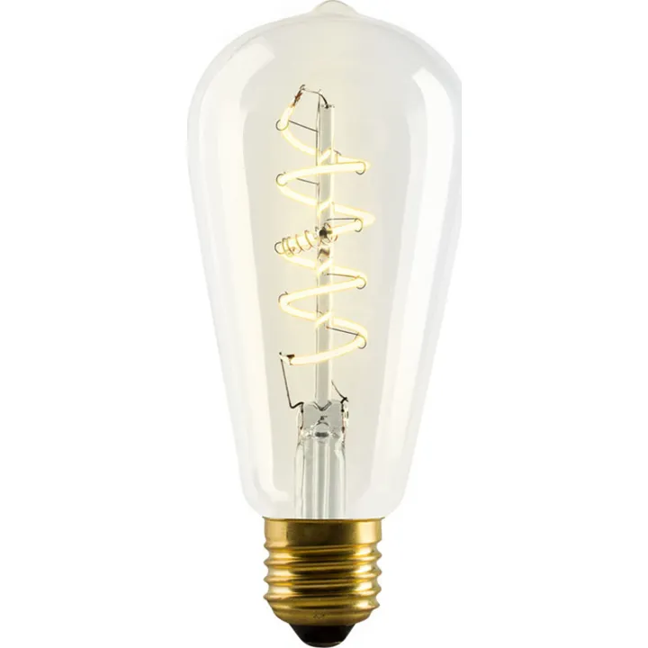 E3Light Vintage E27 dråbepære, 2200K, 4W – pære — produktfoto