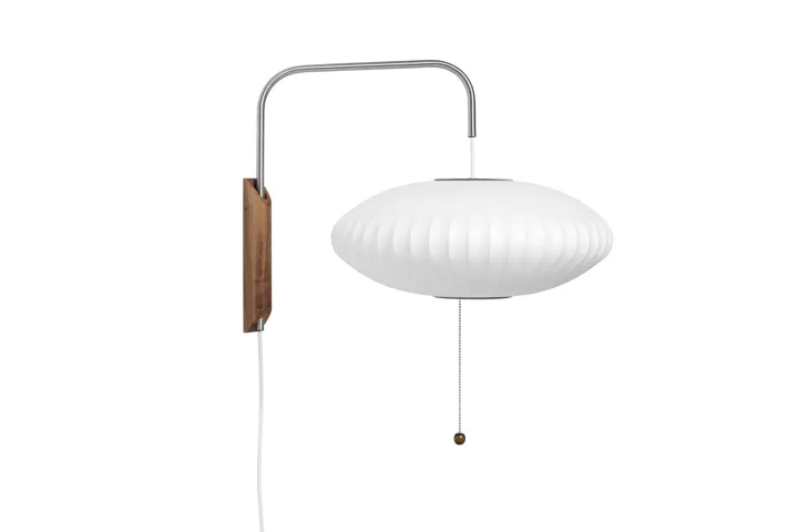 HAY Nelson Saucer Lille Off-White med Ledning – væglampe — produktfoto