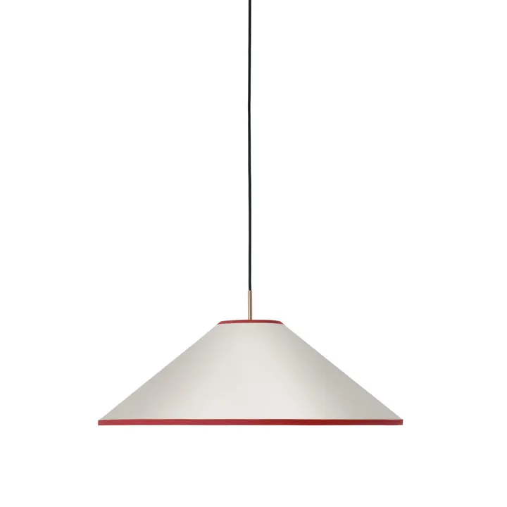 Edgeform Tafta Cone Ø65 Rød/Off-white – pendel — produktfoto