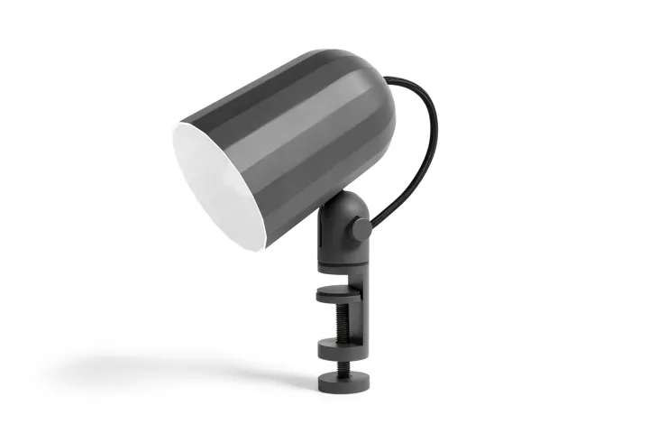 HAY NOC Mørke Grå med Klip – bordlampe — produktfoto