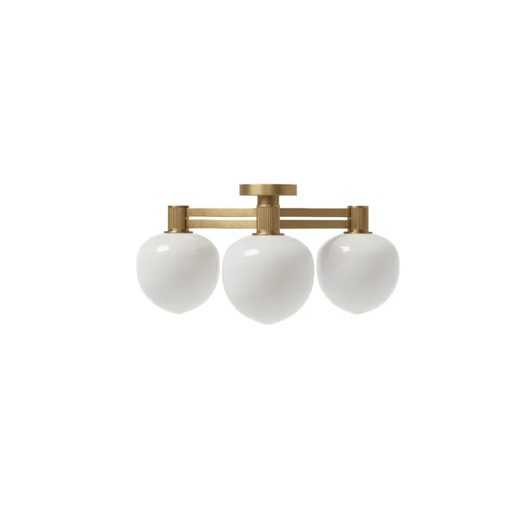 LYFA MEMOIR 120 III Messing/Opal – loftlampe — produktfoto