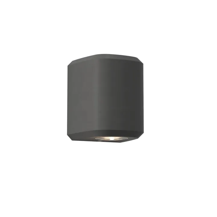 Astro Brixham Single Charcoal Concrete – væglampe — produktfoto
