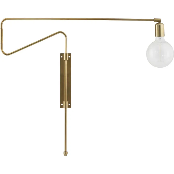 House Doctor Swing , 70 cm, messing – væglampe — produktfoto