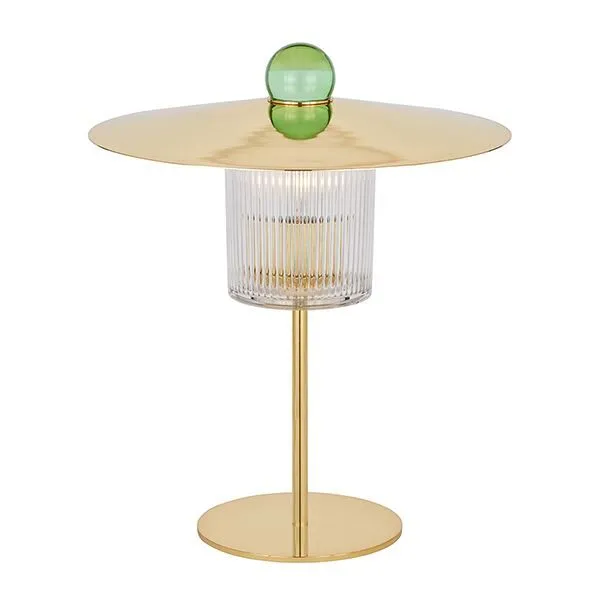 Design By Us Ball On Top Guld – bordlampe — produktfoto