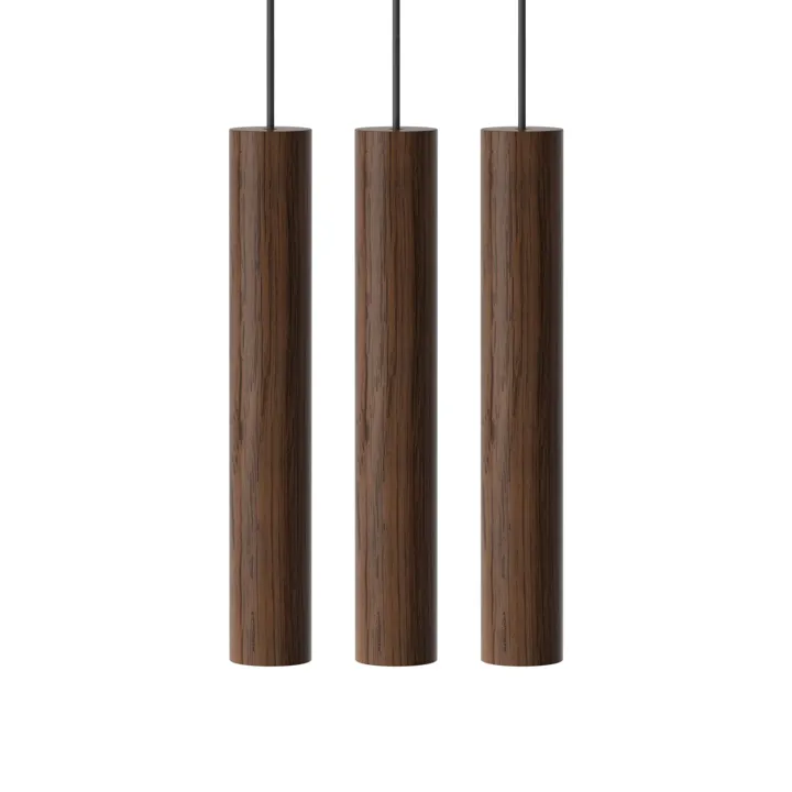 Umage Chimes 3 Cluster Mørk Eg – pendel — produktfoto