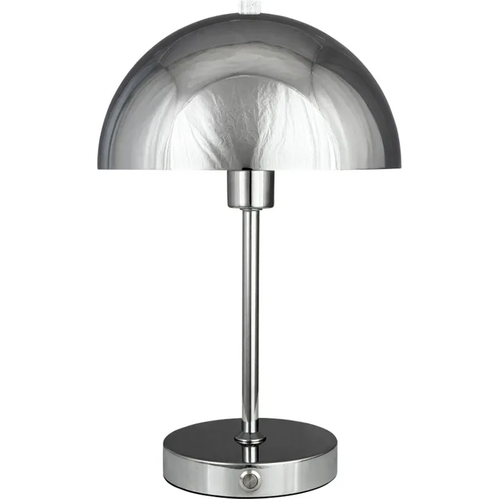 Dyberg Larsen Stockholm genopladelig , krom – bordlampe — produktfoto