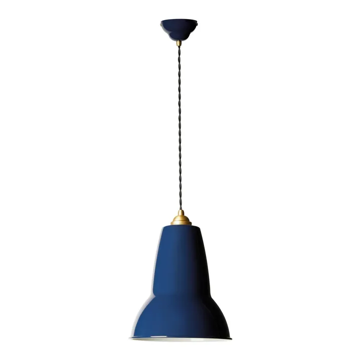 Anglepoise Original 1227 Messing Midi Ink Blue – pendel — produktfoto