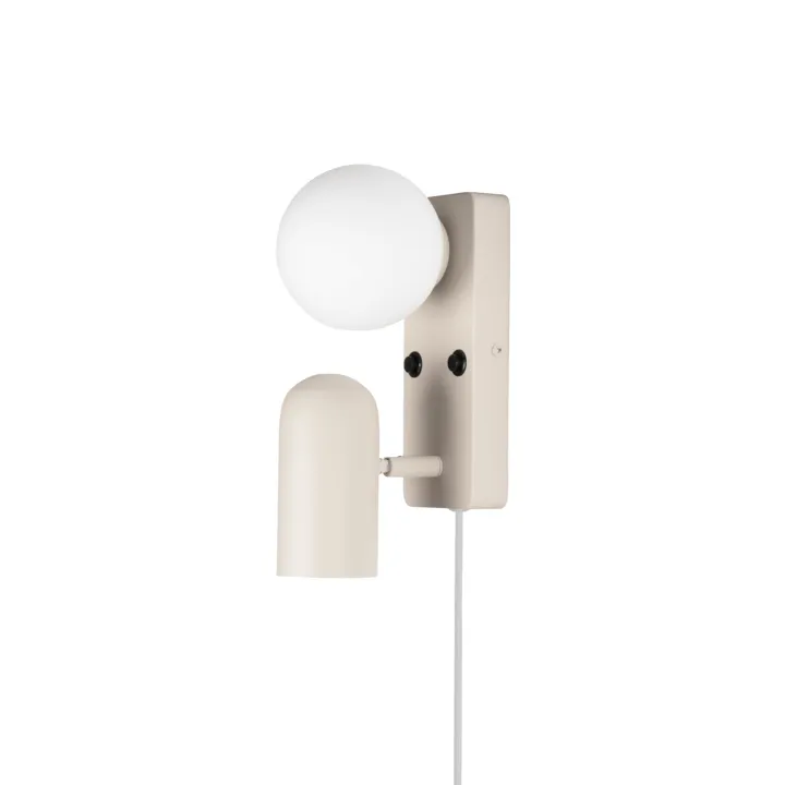 Globen Lighting Doppio Beige – væglampe — produktfoto