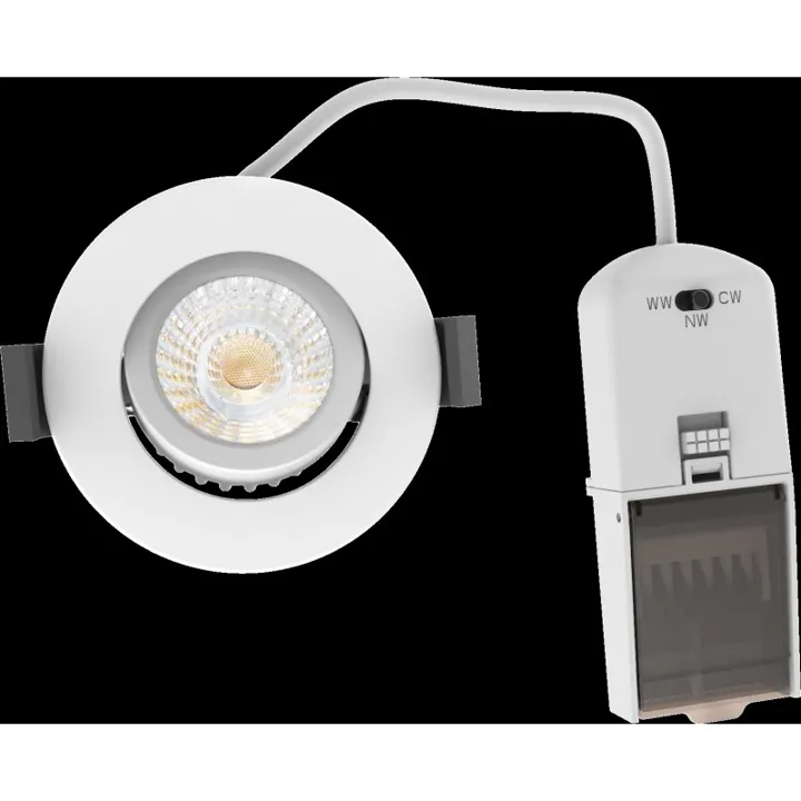 Lumenlight Tano indbygningsspot, hvid – indbygningsspot — produktfoto