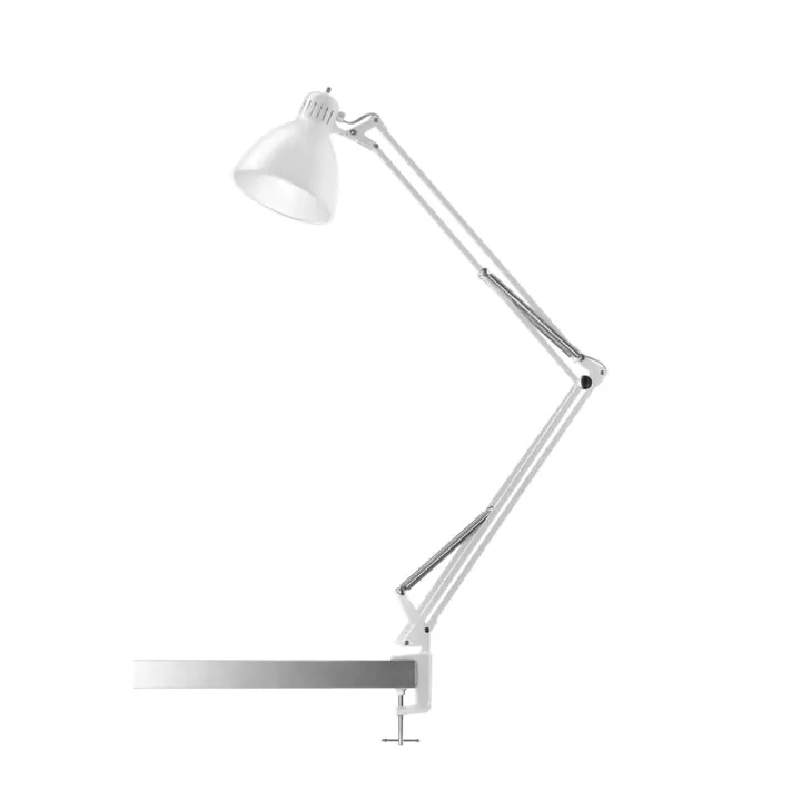 Nordic Living Archi T2 med klemme Mat Hvid Nordic Living – bordlampe — produktfoto