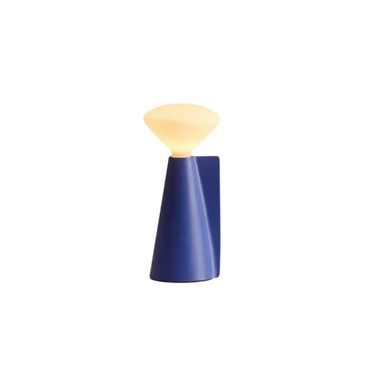 Tala Mantle Azure Blue – transportabel bordlampe — produktfoto
