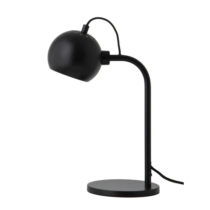 Frandsen Ball Single Mat Sort – bordlampe — produktfoto