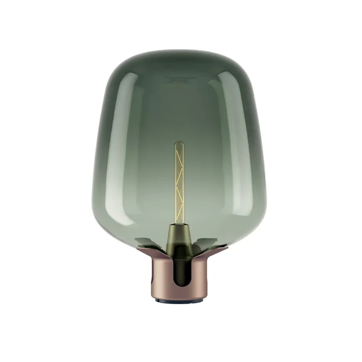 Lodes Flar Stor Terra/Turkis – bordlampe — produktfoto