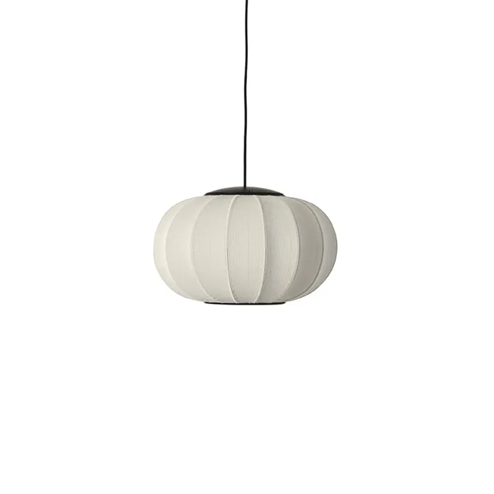 Made By Hand Knit-Wit Oval Ø45 Pearl White LED – pendel — produktfoto