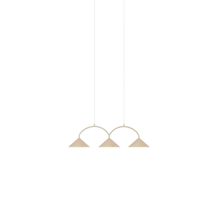 Globen Lighting Curve 3 Beige – pendel — produktfoto