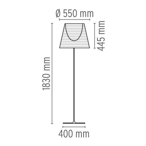 Flos KTribe F3 Bronze – gulvlampe — produktfoto