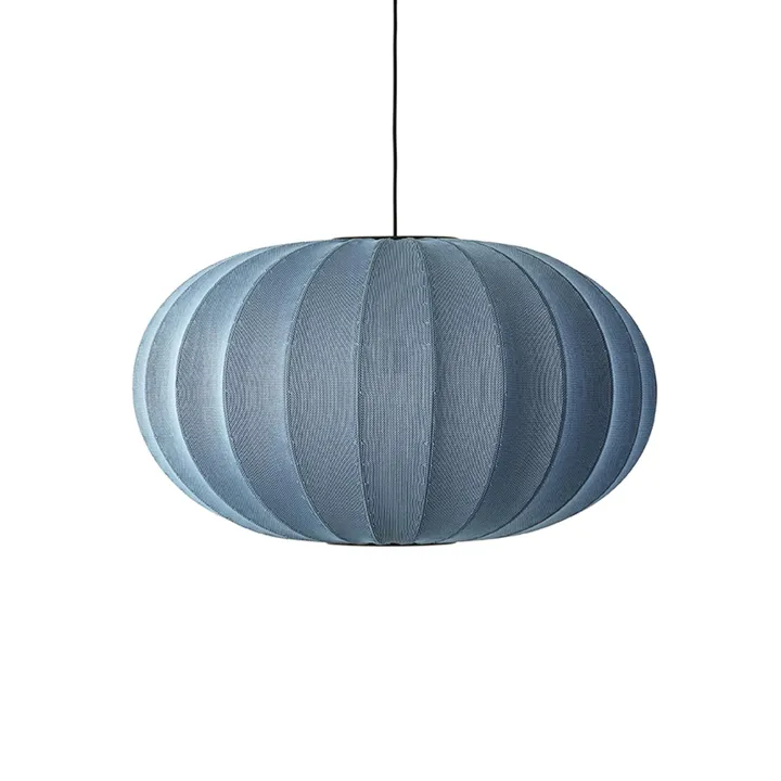 Made By Hand Knit-Wit Oval Ø76 Blue Stone – pendel — produktfoto