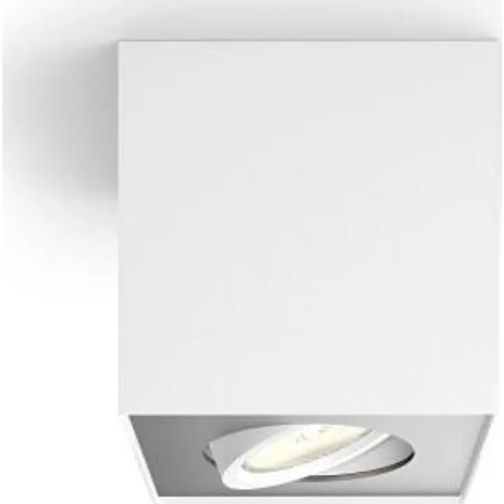 Philips myLiving Box Single påbygningsspot, hvid – spot — produktfoto