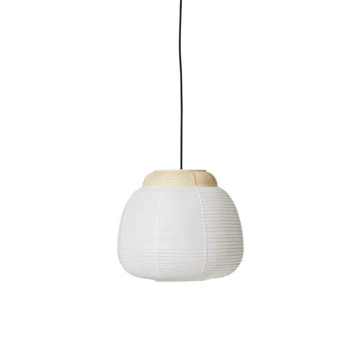 Made By Hand Papier Single Ø40 cm Soft Yellow – pendel — produktfoto