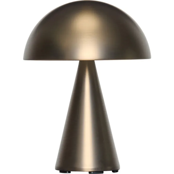 Hübsch Mush genopladelig , bruneret messing – bordlampe — produktfoto