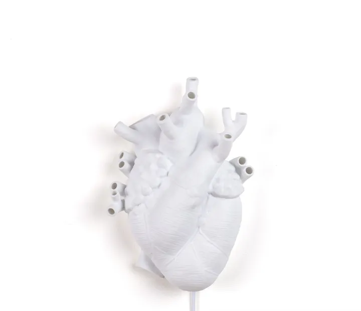 Seletti Heart Hvid – væglampe — produktfoto