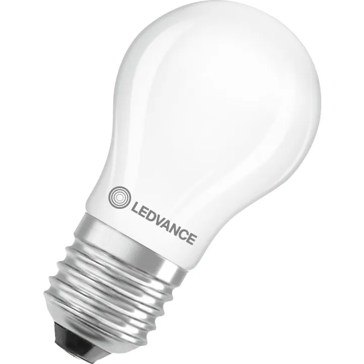 Ledvance E27 kronepære, 2700K, 3,4W – pære — produktfoto