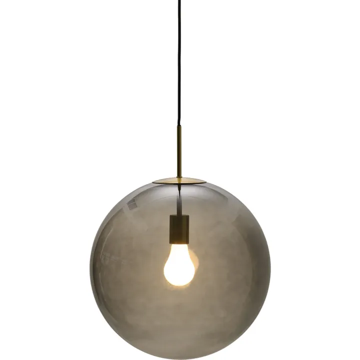 Nielsen Light Nora cafependel, røgfarvet/messing, Ø40 cm – pendel — produktfoto