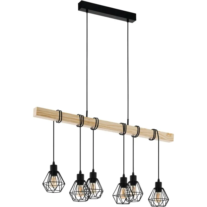 Eglo Townshend 5 langbordspendel, 6 lamper – pendel — produktfoto