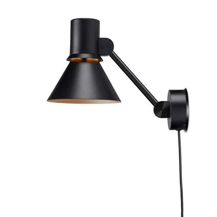 Anglepoise Type 80 W2 med Ledning Mat Sort – væglampe — produktfoto