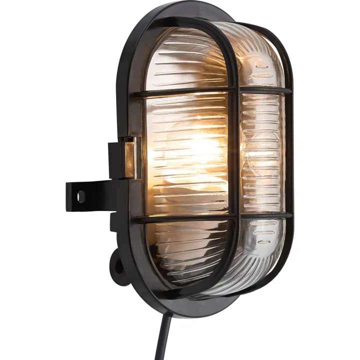 Nordlux skotlampe oval, sort – udendørslampe — produktfoto