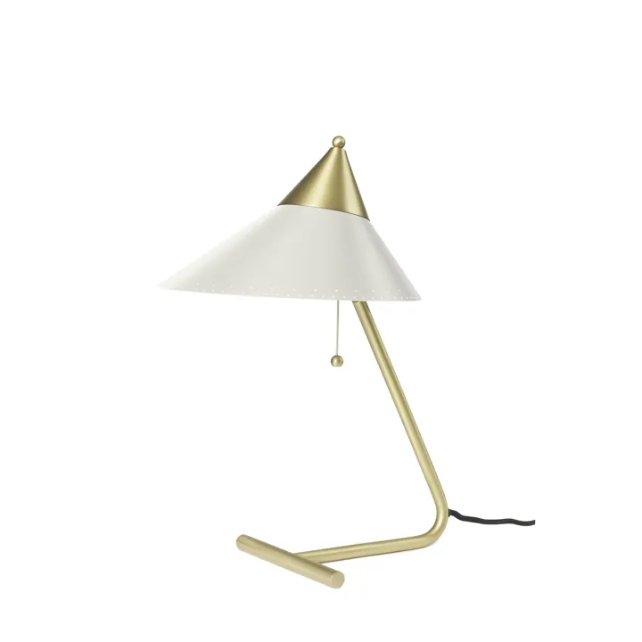 Warm Nordic Brass Top Varm Hvid – bordlampe — produktfoto