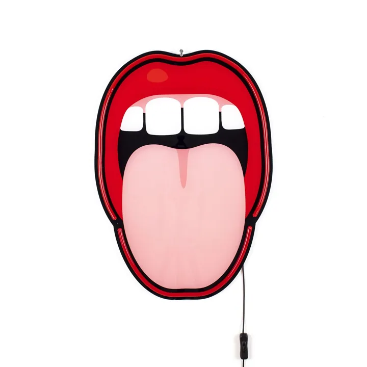 Seletti Studio Job Led Neon Signs Tongue Rød – væglampe — produktfoto
