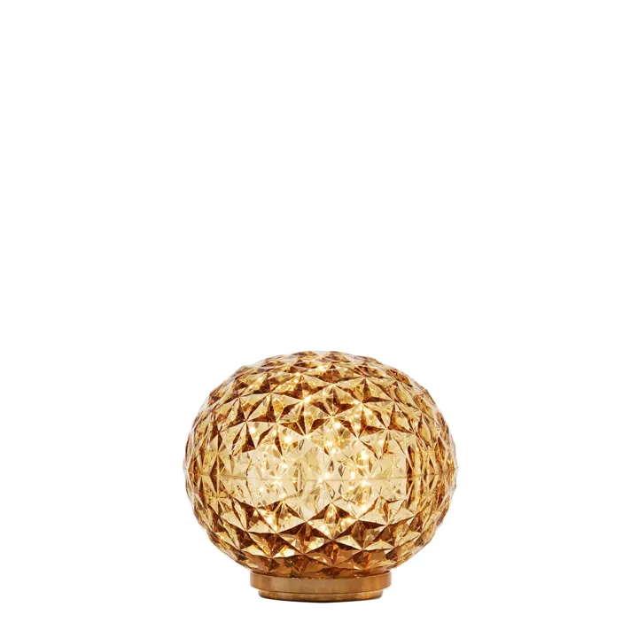 Kartell Mini Planet Gul – transportabel bordlampe — produktfoto